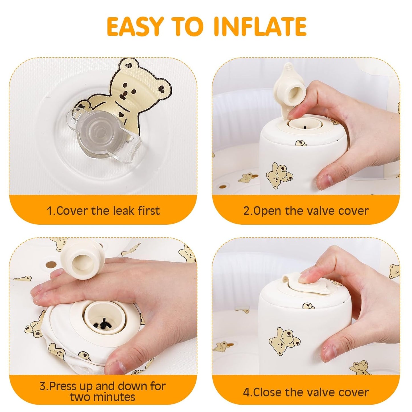 Inflatable Baby Chair for 3–18 Month Babies