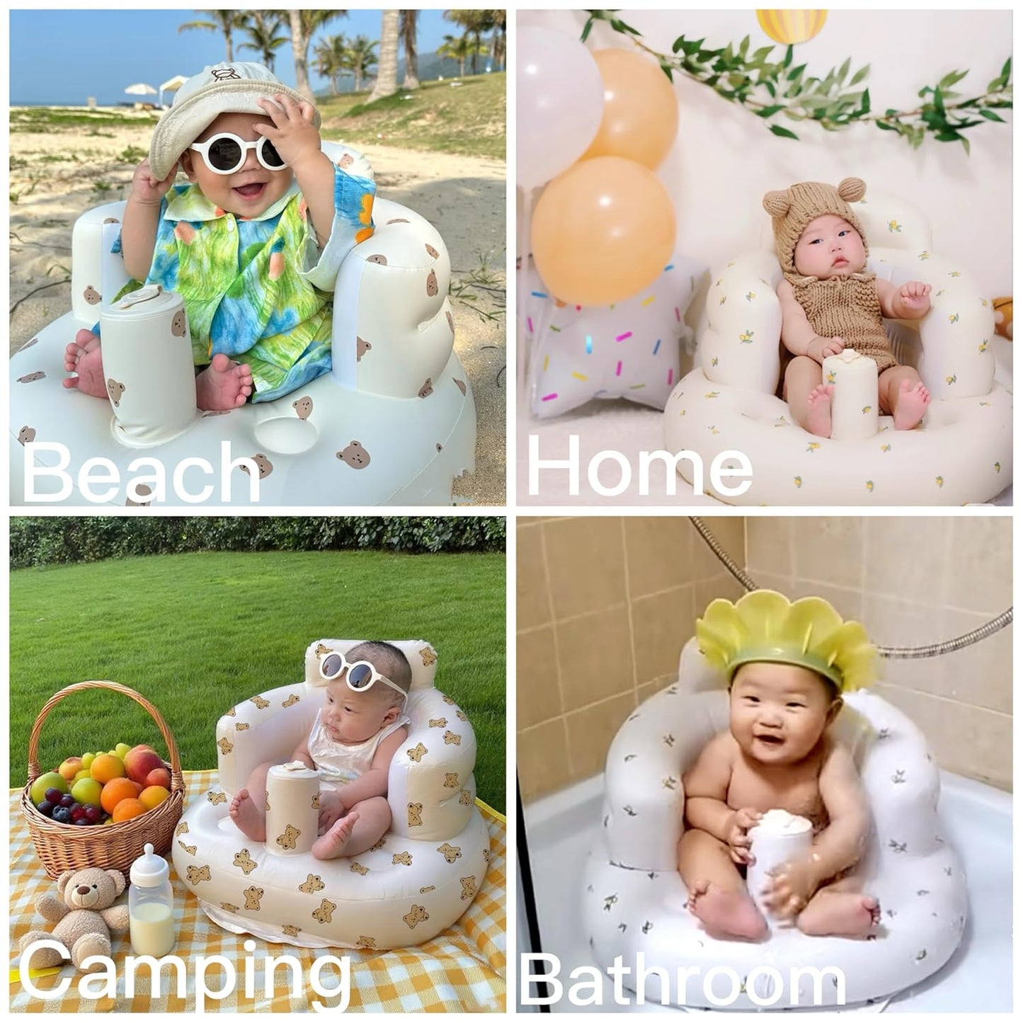 Inflatable Baby Chair for 3–18 Month Babies
